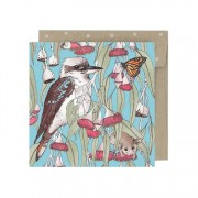 Mini Greeting Card | Silver Princess Kookaburra